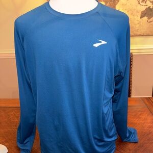 Brooks Atmosphere Long Sleeve 2.0 Men’s Large Blue and White